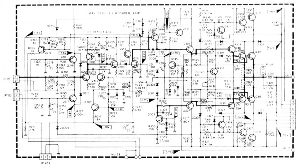 HiFi: NAD 2200 Power Amp - Power amp schematic
